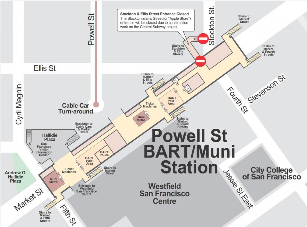 BART entrance closure